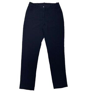 BABETTE Waffle-Knit Textured Flat Front Trouser Pants Black size XXS